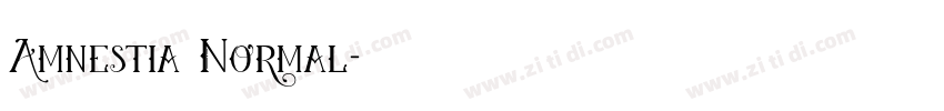 Amnestia Normal字体转换 Amnestia Normal字体转换